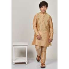 Dull Gold Indian Boys Kurta Pajama