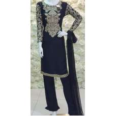 Navy Blue Designer Readymade Pakistani Suit 