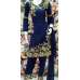 NAVY BLUE PAKISTANI DESIGNER READYMADE LINEN SUIT