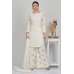 Ivory Pakistani Designer Traditional Palazzo Suit