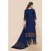 Navy Blue Embroidered Punjabi Designer Salwar Suit