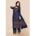 Navy Blue Embroidered Punjabi Designer Salwar Suit