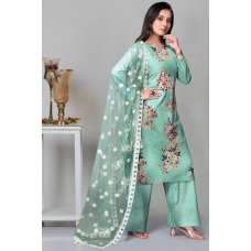 Pista Digital Printed Straight Cut Salwar Suit