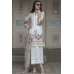 GREEN WHITE GREY PAKISTANI LAWN SALWAR KAMEEZ