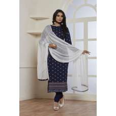 Navy Blue Pakistani Designer Salwar Suit