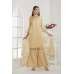 Beige Banglori Silk Readymade Gharara Suit