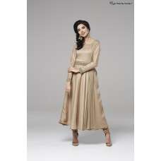 MOUSE CREPE SILK FLARED CIRCULAR STYLE READY MADE DRESS