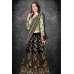 MINT & BLACK EMBROIDERED WEDDING LEHENGA CHOLI