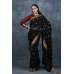 Black & Maroon Blouse Wedding Saree Ethnic Sari Shopping Online UK