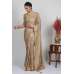 Beige Silk Desi Indian Saree