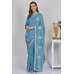 Sky Blue Ethnic Indian Silk Saree