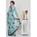 Aqua Georgette Party Wear Saree