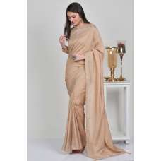 Beautiful Beige Swarovski Border Fancy Saree