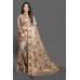 MEHNDI GOLD DIGITAL PRINTED JACQUARD WEDDING WEAR SAREE