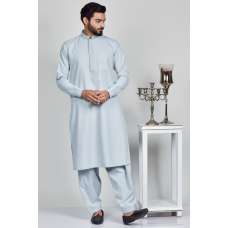 Light Grey Modest Mens Shalwar Kameez