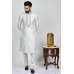 Cream Embroidered Mens Ethnic Kurta Pajama