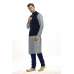 GREY AND NAVY BLUE WAISTCOAT AND GREY KURTA PAJAMA READY MADE MEN'S SUIT