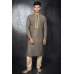 KHAKHI & BEIGE KURTA AND PAJAMA READY MADE SUIT