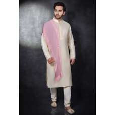 GOLD MENS KURTA PYJAMA & STOLE