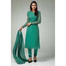 Aqua Marine Green Straight Cut Pakistani Casual Suit