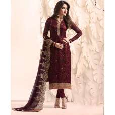 Maroon Beautifully Embellished Indian Ethnic Salwar Suit