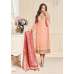 Peach Straight Indian Party Wear Churidar Suit