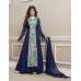 Blue Party Anarkali Frock Bollywood Gown