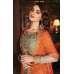 Orange Peel & Green Pakistani Designer Salwar Kameez