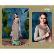 5611 GREEN AND GREY KIMORA HEER PARTY WEAR SALWAR KAMEEZ SUIT