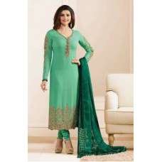 Green Embroidered Dress Indian Ethnic Salwar Suit