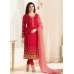 Red Indian Suit Designer Party Wear Dress