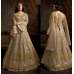 Beige Heavy Embroidered Wedding Anarkali Dress