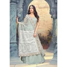 MINT INDIAN PAKISTANI WEDDING PARTY WEAR ANARKALI GOWN