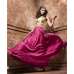 Beige & Magenta Wedding Gown Indian Designer Suit