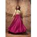 Beige & Magenta Wedding Gown Indian Designer Suit