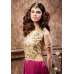 Beige & Magenta Wedding Gown Indian Designer Suit