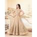 Beige Embroidered Gown Indian Bridal Party Suit