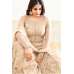 Beige Embroidered Gown Indian Bridal Party Suit