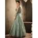 SAGE GREEN DESI WEDDING WEAR BRIDAL GOWN