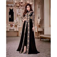 BLACK INDIAN DESIGNER SLIT STYLE ANARKALI SUIT 