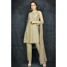 Gold Jacket Style Desi Readymade Suit