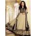 BESTSELLER AF5503 AAFREEN ADAA BEIGE AND BLACK FLOOR LENGTH ANARKALI DRESS