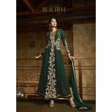 9805 CHIVE GREEN AAFREEN ADAA VOL 3 DESIGNER PANT STYLE SUIT