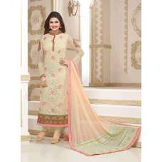 Cream Prachi Desai Kaseesh 7 Party Wear Salwar Kameez KA2582