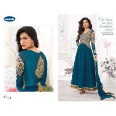 SNORKEL BLUE KRITI SANON SUAVE DESIGNER WEAR ANARKALI