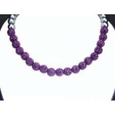 Full New Purple Real Crystal Necklace