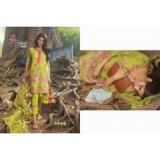 SLIME GREEN PAKISTANI INSPIRED DESIGNER READYMADE SUIT