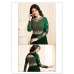 Green Glossy Dress Anarkali Gown 