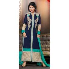 NAVY BLUE INDIAN PARTY WEAR PALAZZO SUIT