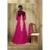 Bestseller Omtex 608 Lara Dutta fuchsia and red lengthy anarkali dress